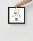 Black / 10″×10″