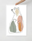 White / 24″×36″