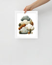 White / 8″×10″