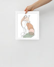 White / 8″×10″